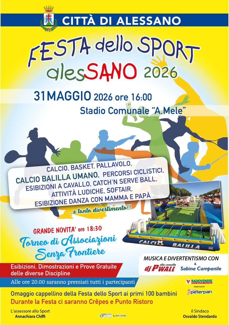 Featured image for “Festa dello sport Alessano”